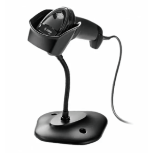 Cititor coduri de bare 1D, 2D Zebra DS2208, cablu USB, stand, negru